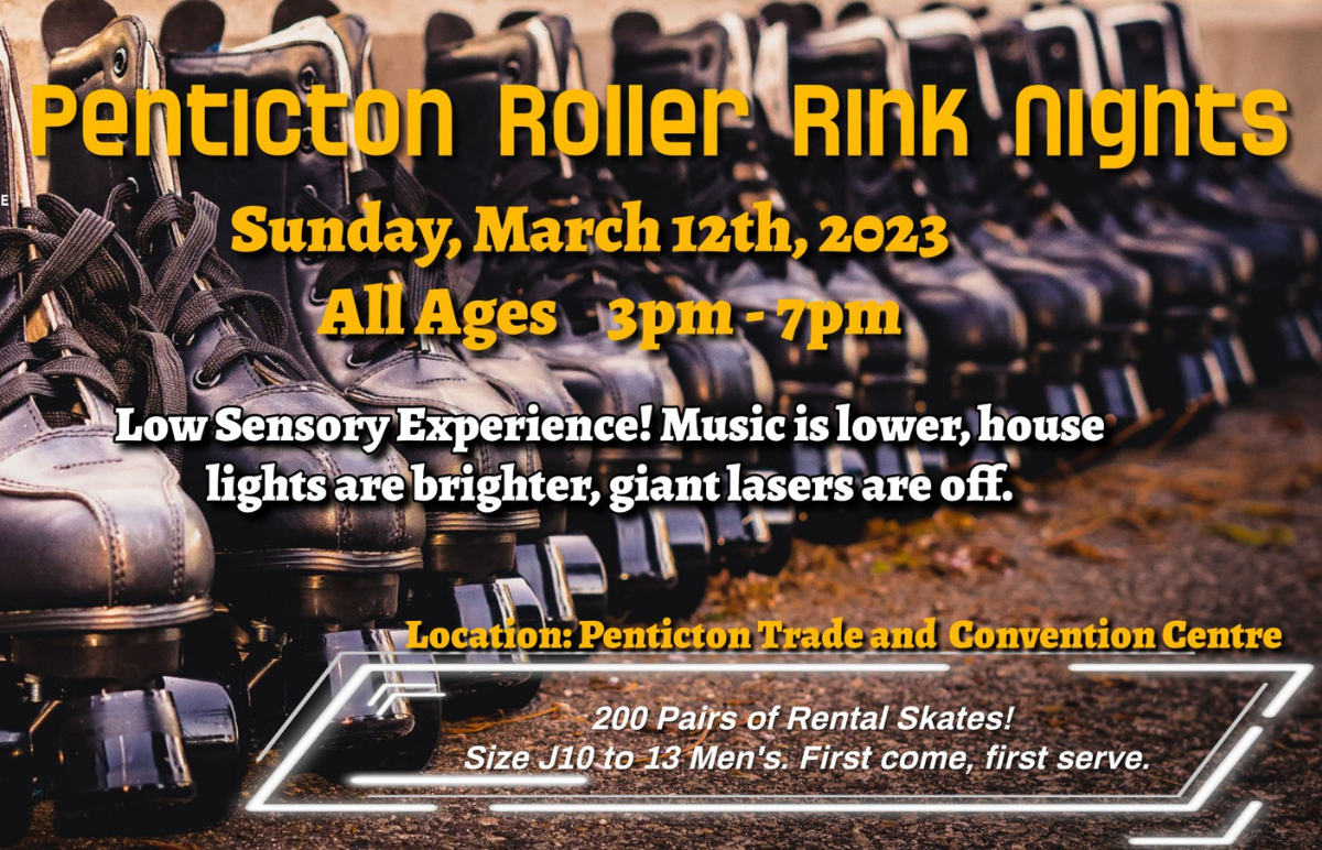 Penticton Roller Skate Sunday, March 12 