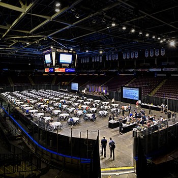 South Okanagan Events Centre convention set up