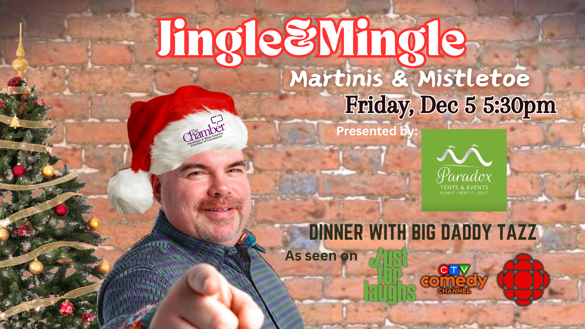 Jingle & Mingle Martinis and Mistletoe – Dec 5, Penticton Jingle & Mingle Martinis and Mistletoe - Dec 5, Penticton