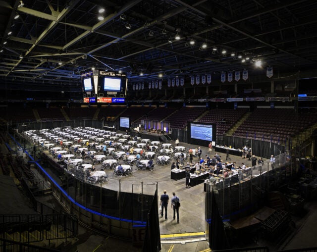 SOEC Main Plenary - Breakfast Setup - 17,000 sq. ft.