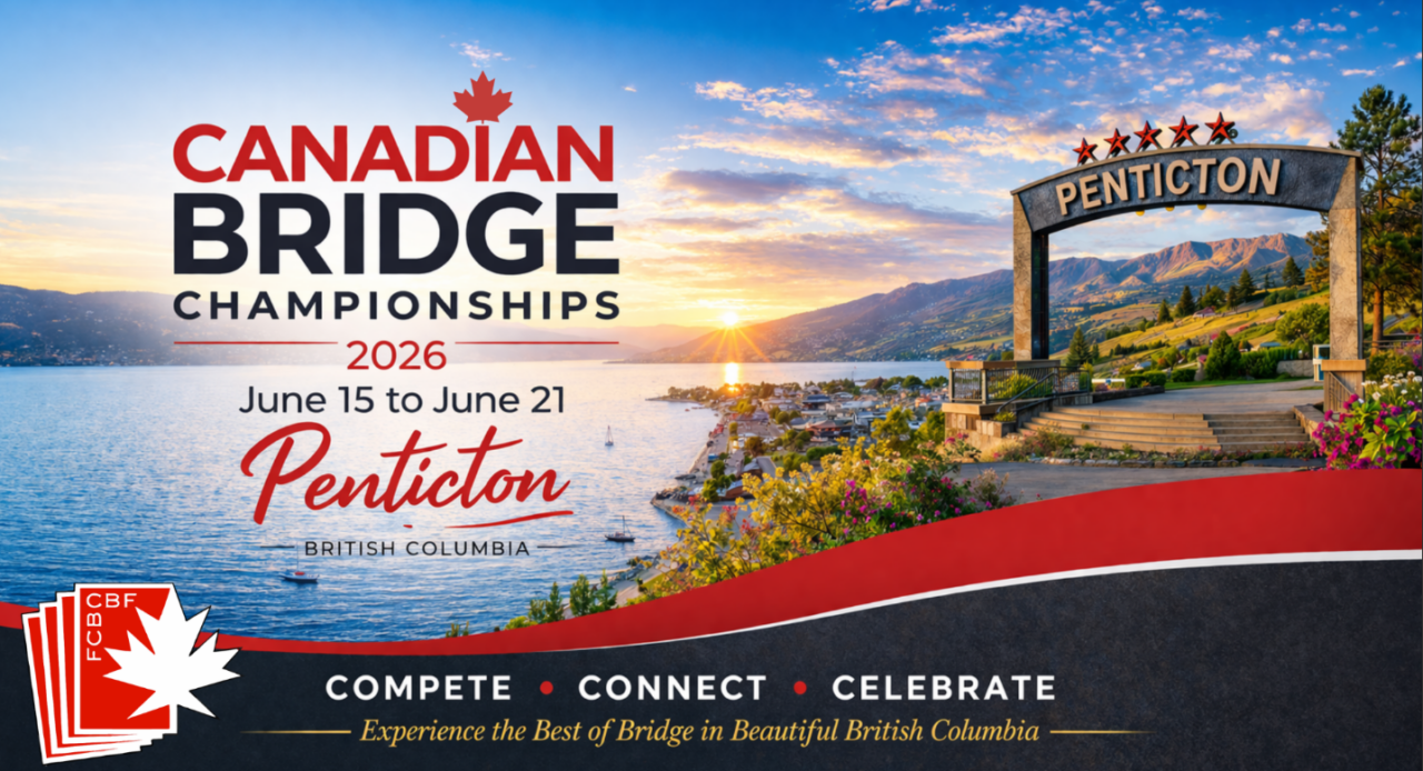 2026 Canadian Bridge Federation Championships | Penticton Trade and ...