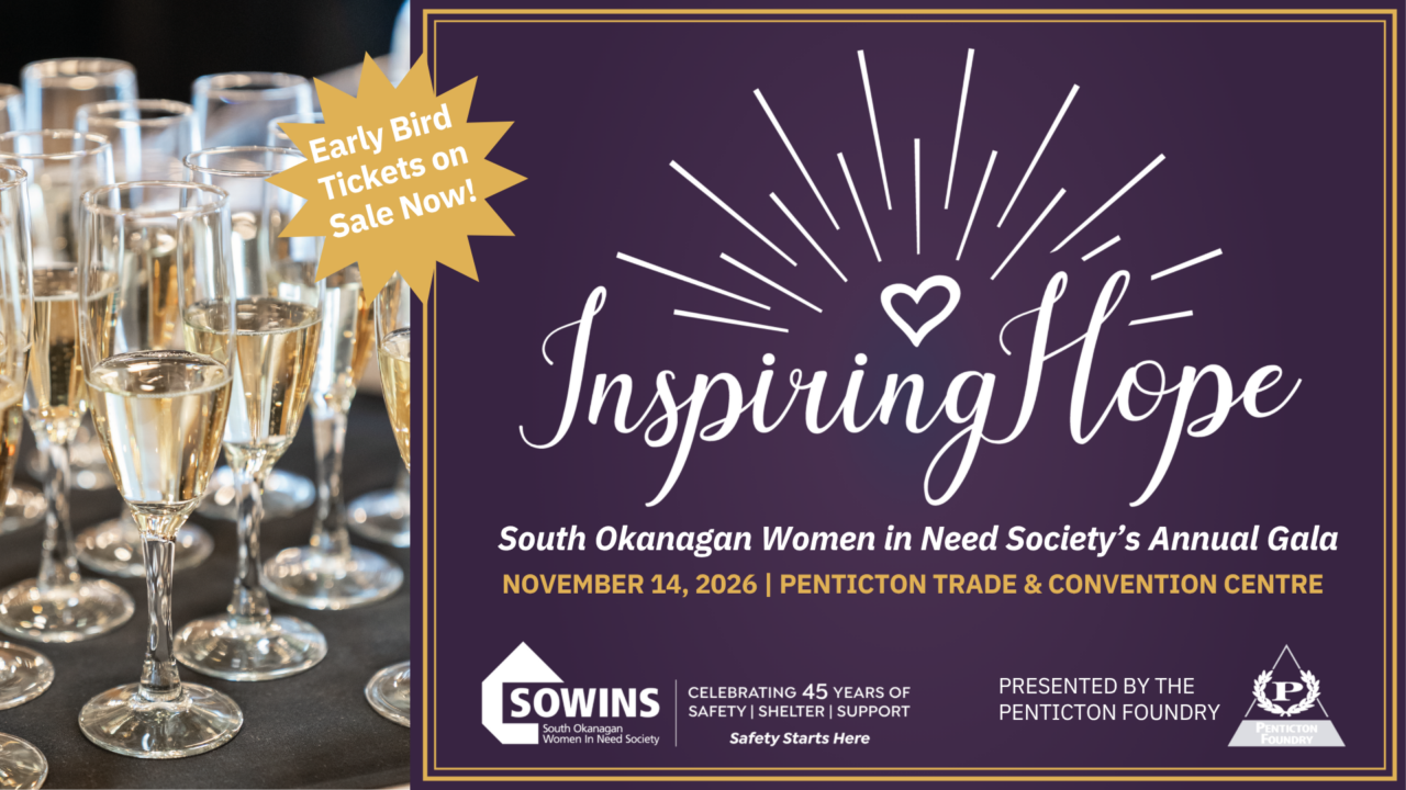 SOWINS Inspiring Hope Gala 2026 presented by the Penticton Foundry